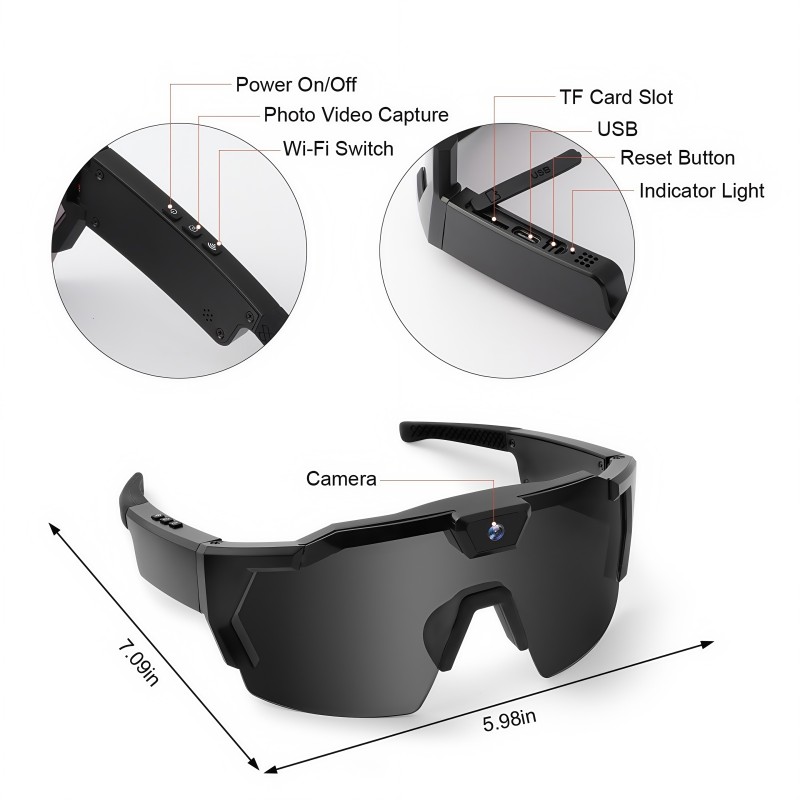 M36 Camera Sunglasses 